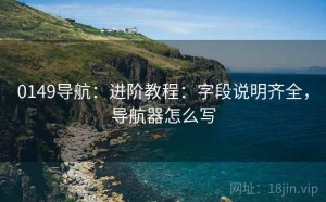 0149导航：进阶教程：字段说明齐全，导航器怎么写