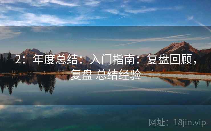 2：年度总结：入门指南：复盘回顾，复盘 总结经验